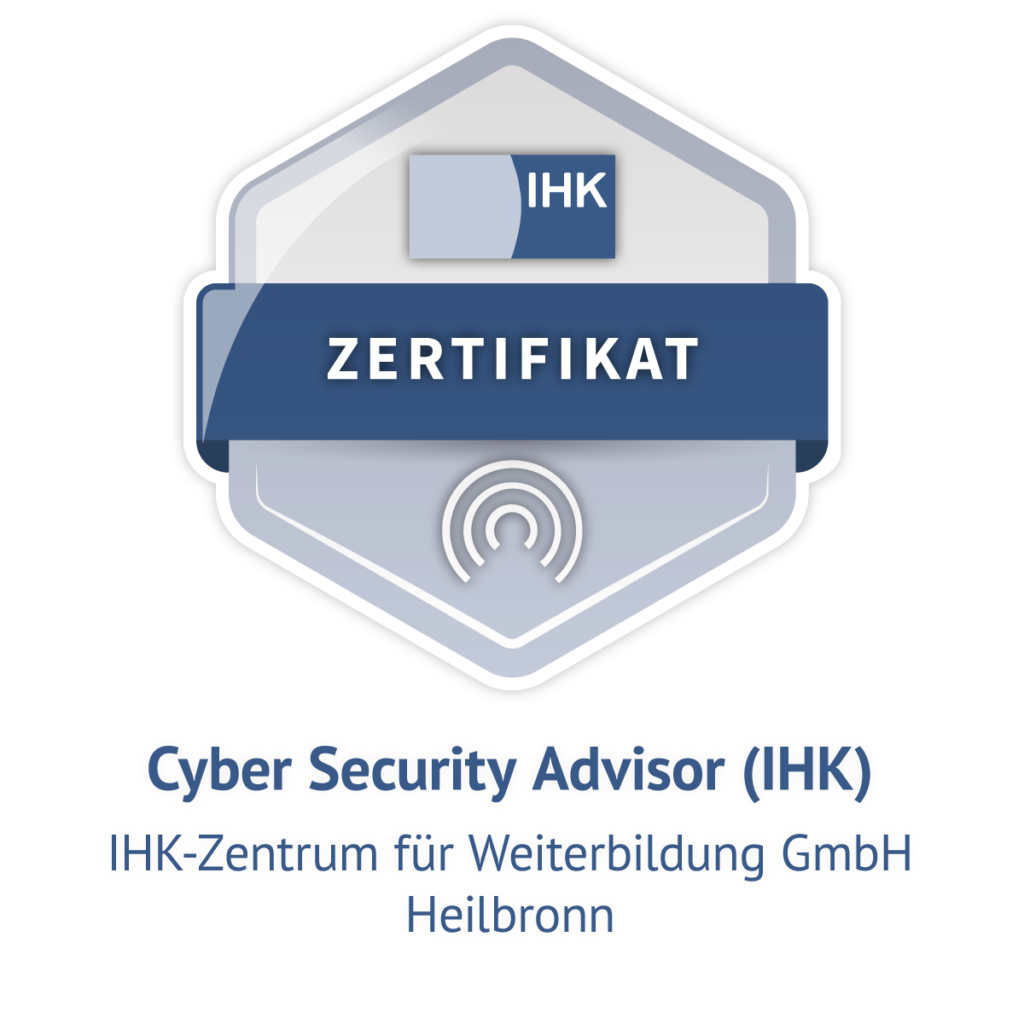 Cyber Security Advisor (IHK) Badge