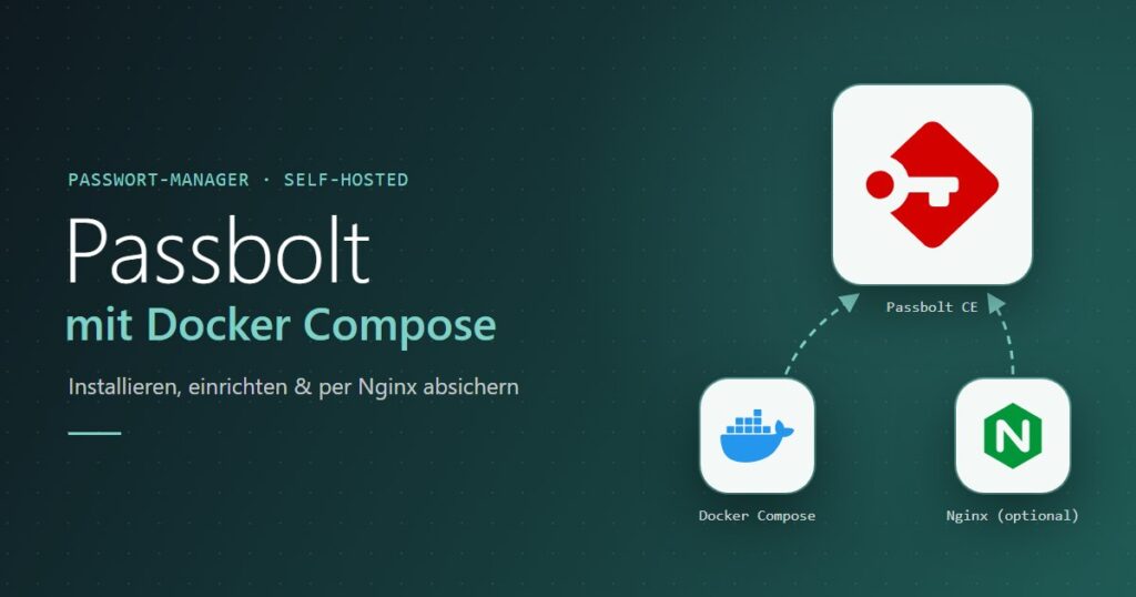Passbolt mit Docker Compose installieren und per Nginx absichern